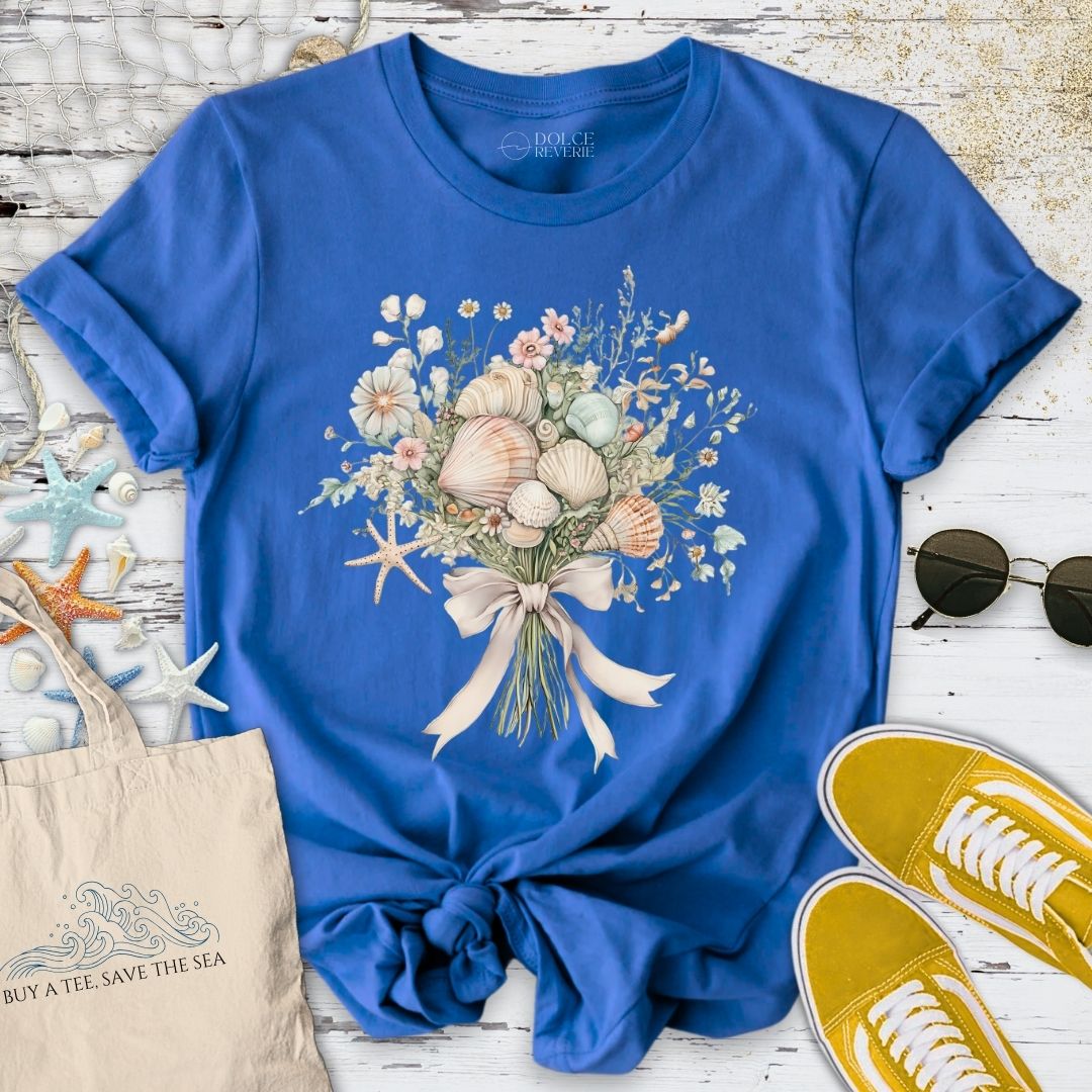 Oceanic Bouquet T-Shirt - Ocean Graphic Tee - Gift for Ocean Lovers - Unisex