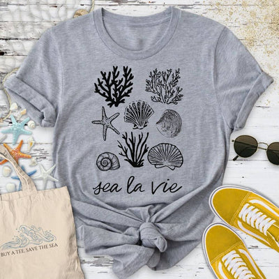 Sea La Vie T-Shirt - Ocean Graphic Tee - Gift for Ocean Lovers - Unisex