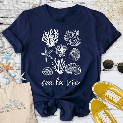 Sea La Vie T-Shirt - Ocean Graphic Tee - Gift for Ocean Lovers - Unisex