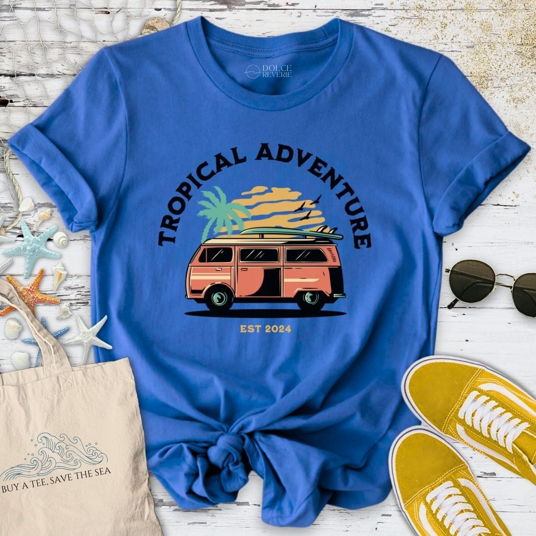 Tropical Adventure T-Shirt - Ocean Graphic Tee - Gift for Ocean Lovers - Unisex