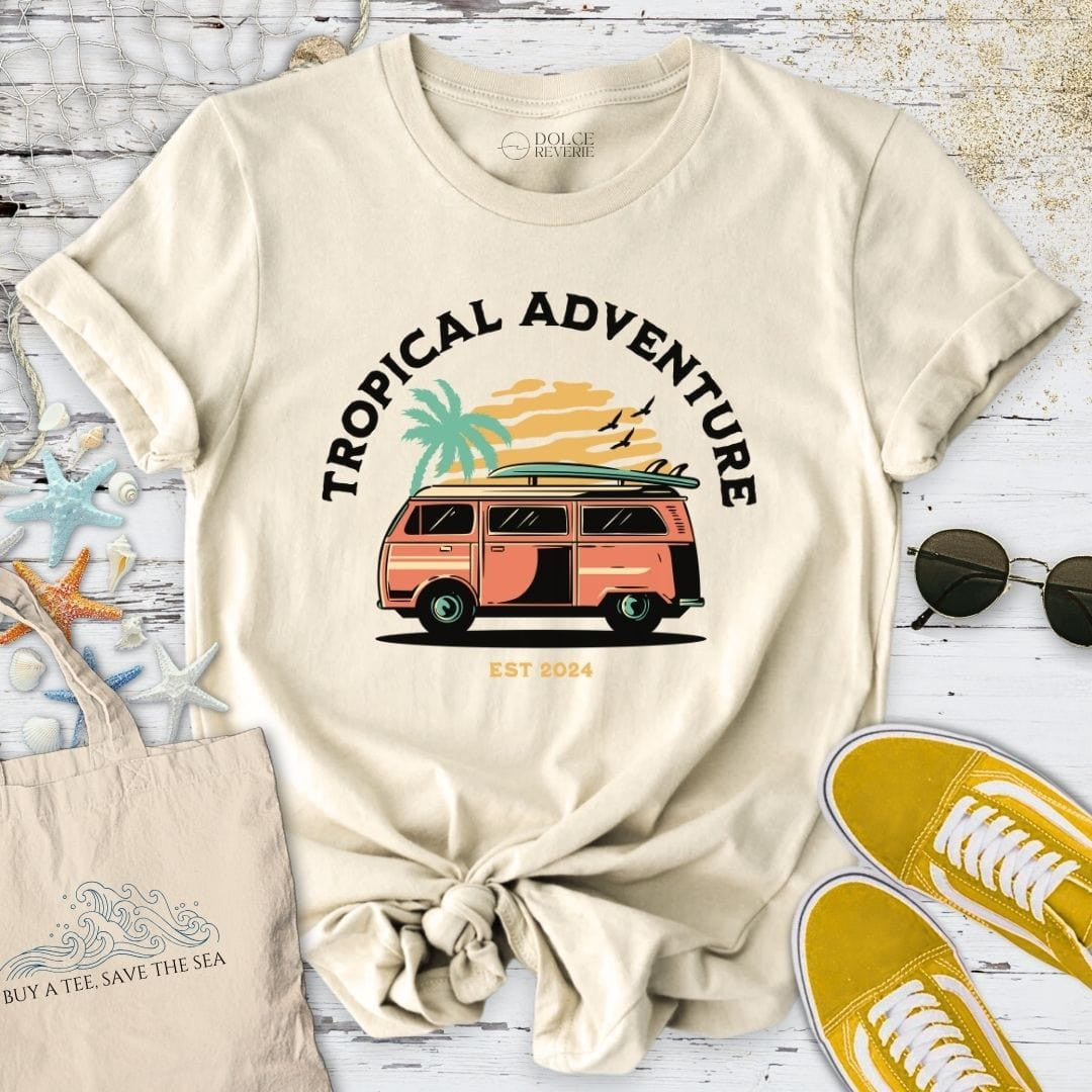 Tropical Adventure T-Shirt - Ocean Graphic Tee - Gift for Ocean Lovers - Unisex