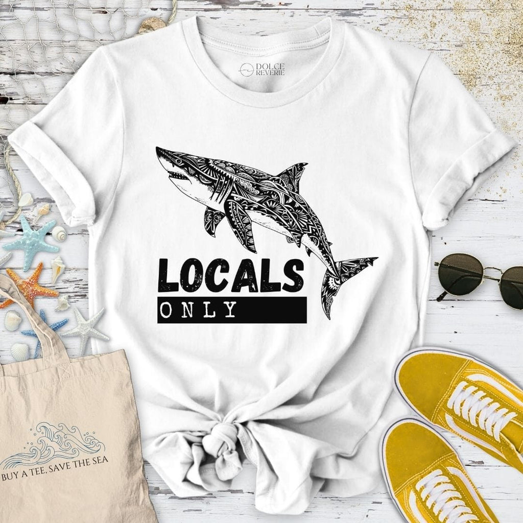 Locals Only T-Shirt - Ocean Graphic Tee - Gift for Ocean Lovers - Unisex