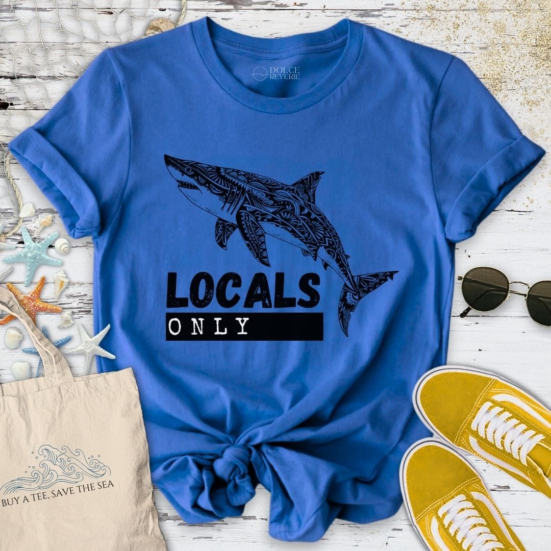 Locals Only T-Shirt - Ocean Graphic Tee - Gift for Ocean Lovers - Unisex