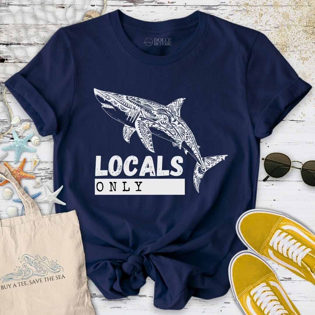 Locals Only T-Shirt - Ocean Graphic Tee - Gift for Ocean Lovers - Unisex