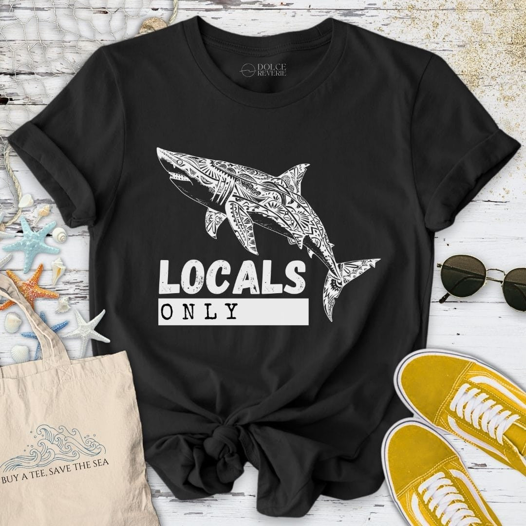 Locals Only T-Shirt - Ocean Graphic Tee - Gift for Ocean Lovers - Unisex