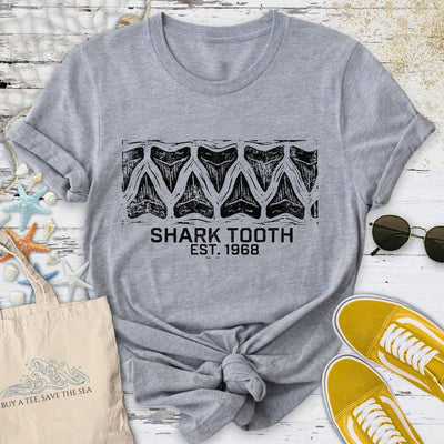Shark Tooth T-Shirt - Ocean Graphic Tee - Gift for Ocean Lovers - Unisex