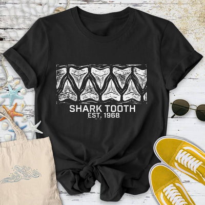 Shark Tooth T-Shirt - Ocean Graphic Tee - Gift for Ocean Lovers - Unisex
