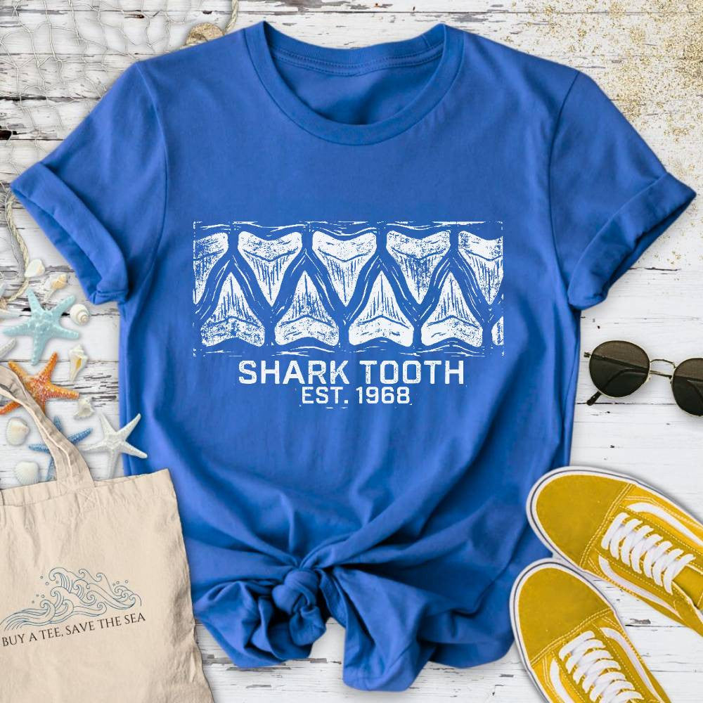 Shark Tooth T-Shirt - Ocean Graphic Tee - Gift for Ocean Lovers - Unisex