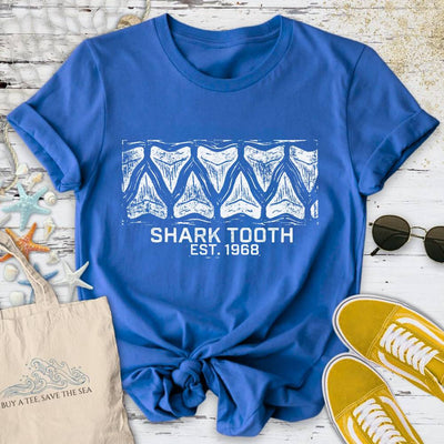Shark Tooth T-Shirt - Ocean Graphic Tee - Gift for Ocean Lovers - Unisex