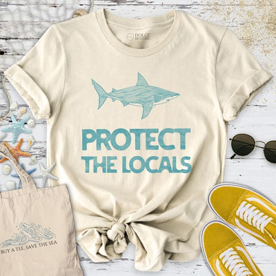 Protect The Locals T-Shirt - Ocean Graphic Tee - Gift for Ocean Lovers - Unisex