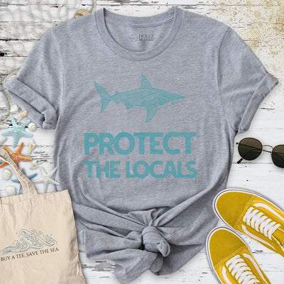 Protect The Locals T-Shirt - Ocean Graphic Tee - Gift for Ocean Lovers - Unisex