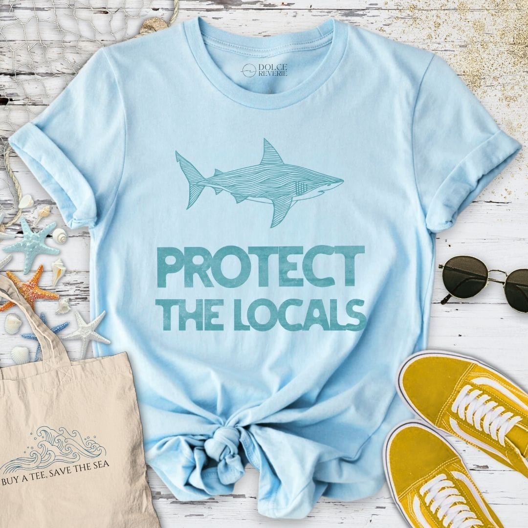 Protect The Locals T-Shirt - Ocean Graphic Tee - Gift for Ocean Lovers - Unisex