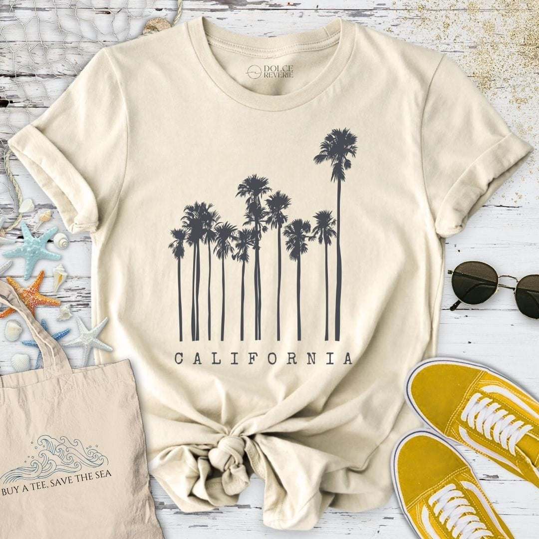 California T-Shirt - Ocean Graphic Tee - Gift for Ocean Lovers - Unisex