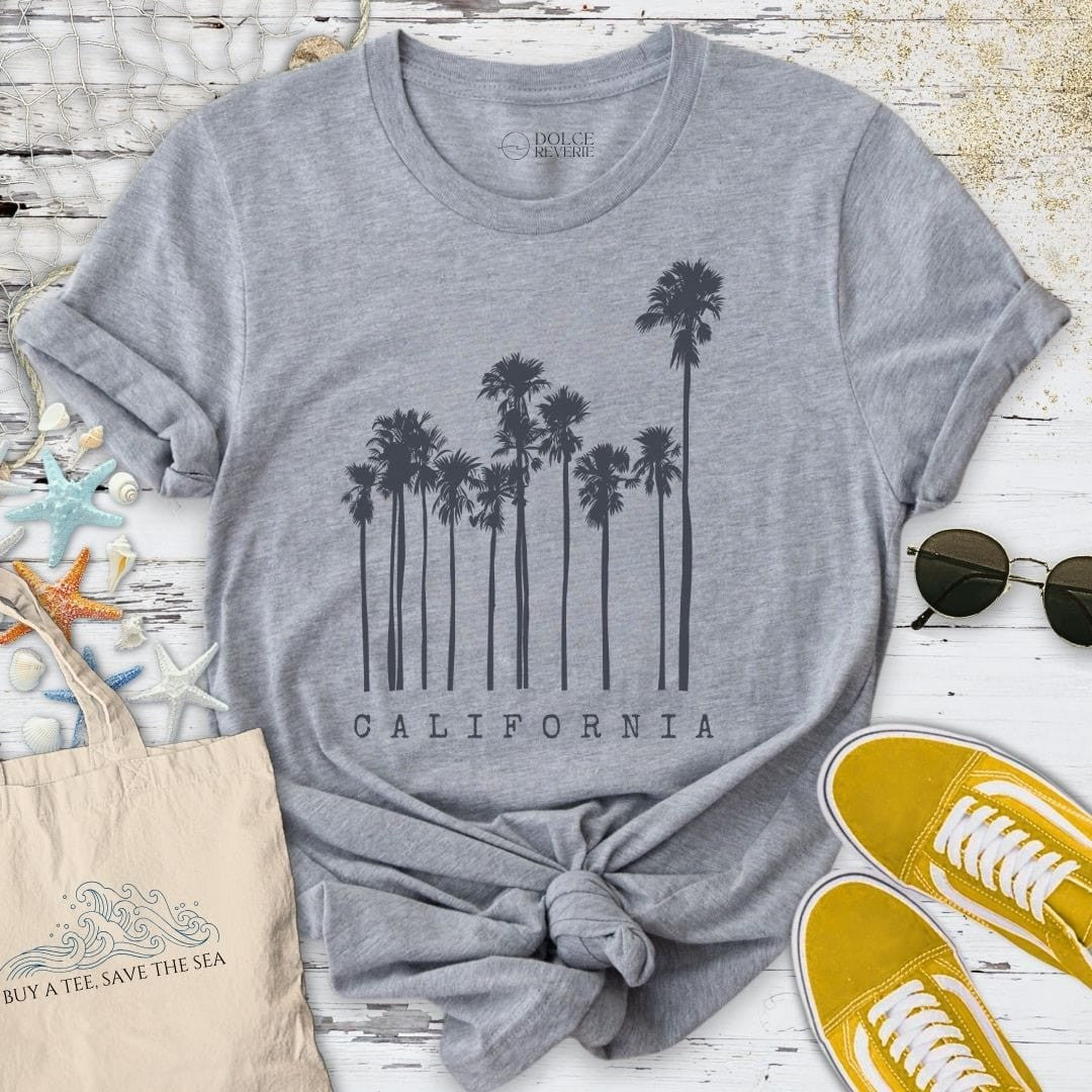 California T-Shirt - Ocean Graphic Tee - Gift for Ocean Lovers - Unisex