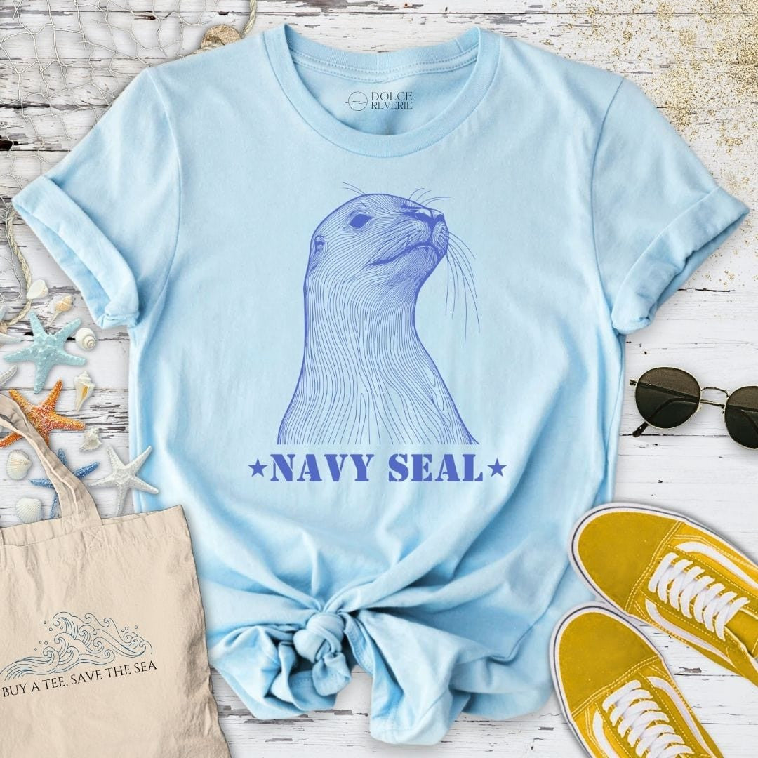 Navy Seal T-Shirt - Ocean Graphic Tee - Gift for Ocean Lovers - Unisex