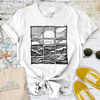 Ocean Horizon Sunrise T-Shirt - Graphic Tee - Gift for Ocean Lovers - Unisex