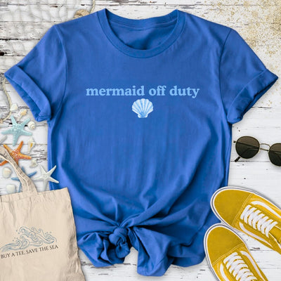 Mermaid Off Duty T-Shirt - Ocean Graphic Tee - Gift for Ocean Lovers - Unisex