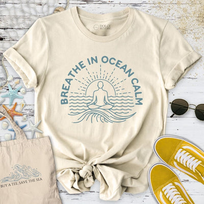 Breath In Ocean Calm T-Shirt - Graphic Tee - Gift for Ocean Lovers - Unisex