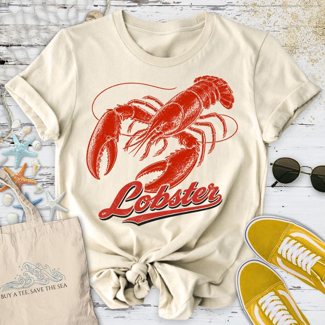 Lobster Club T-Shirt - Ocean Graphic Tee - Gift for Ocean Lovers - Unisex