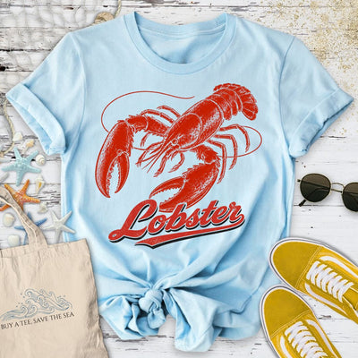 Lobster Club T-Shirt - Ocean Graphic Tee - Gift for Ocean Lovers - Unisex