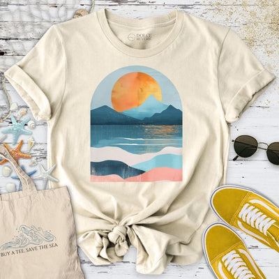 Abstract Seascape II T-Shirt - Ocean Graphic Tee - Gift for Ocean Lovers - Unisex