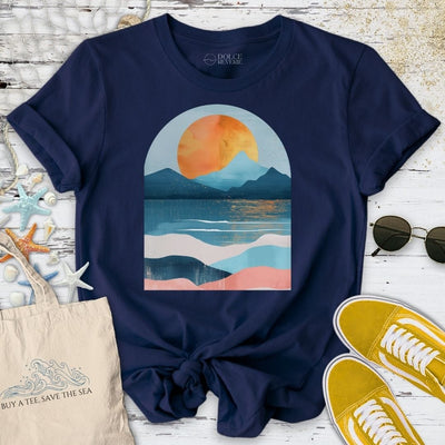 Abstract Seascape II T-Shirt - Ocean Graphic Tee - Gift for Ocean Lovers - Unisex