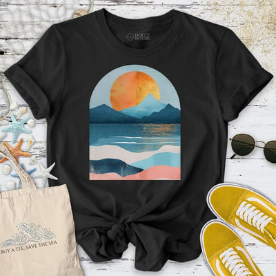 Abstract Seascape II T-Shirt - Ocean Graphic Tee - Gift for Ocean Lovers - Unisex