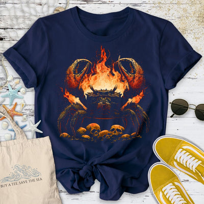 Fire Crab T-Shirt - Ocean Graphic Tee - Gift for Ocean Lovers - Unisex