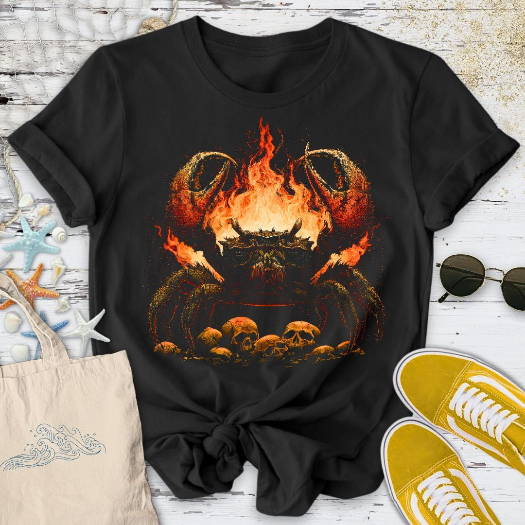 Fire Crab T-Shirt - Ocean Graphic Tee - Gift for Ocean Lovers - Unisex