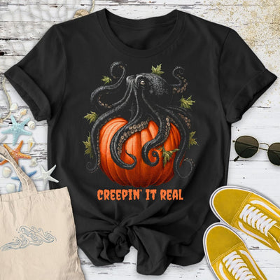 Creepin' It Real, Octopus T-Shirt - Ocean Graphic Tee - Gift for Ocean Lovers - Unisex