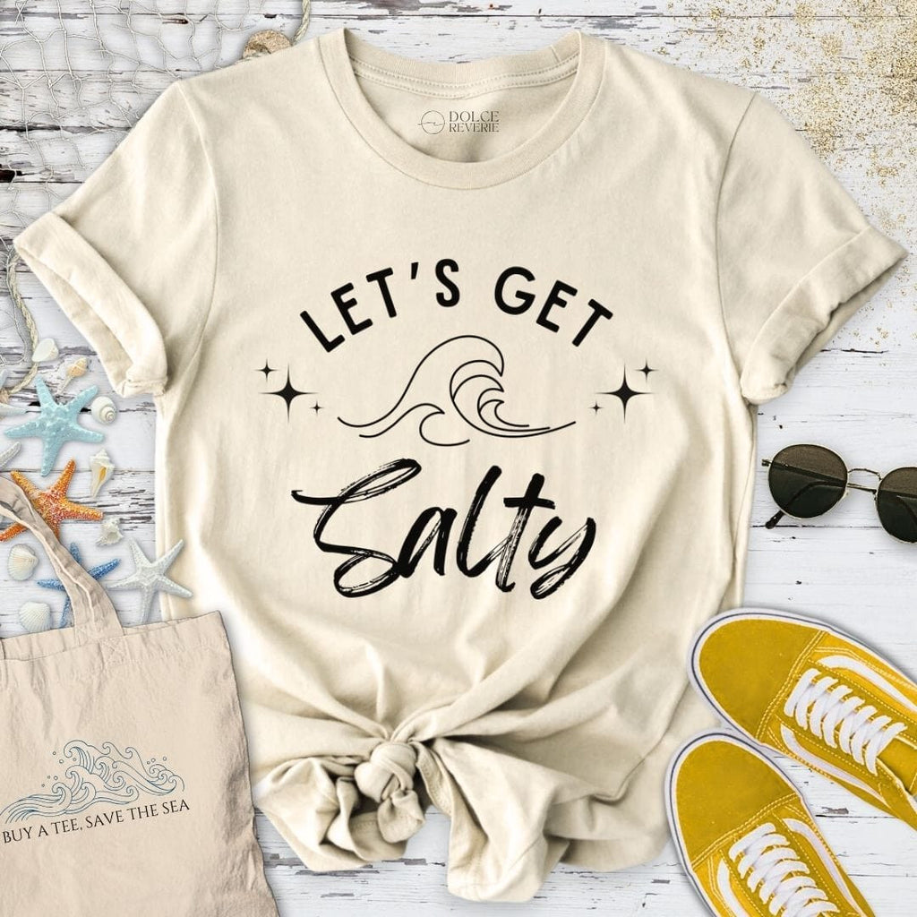 Let´s Get Salty T-Shirt - Ocean Graphic Tee - Gift for Ocean Lovers - Unisex