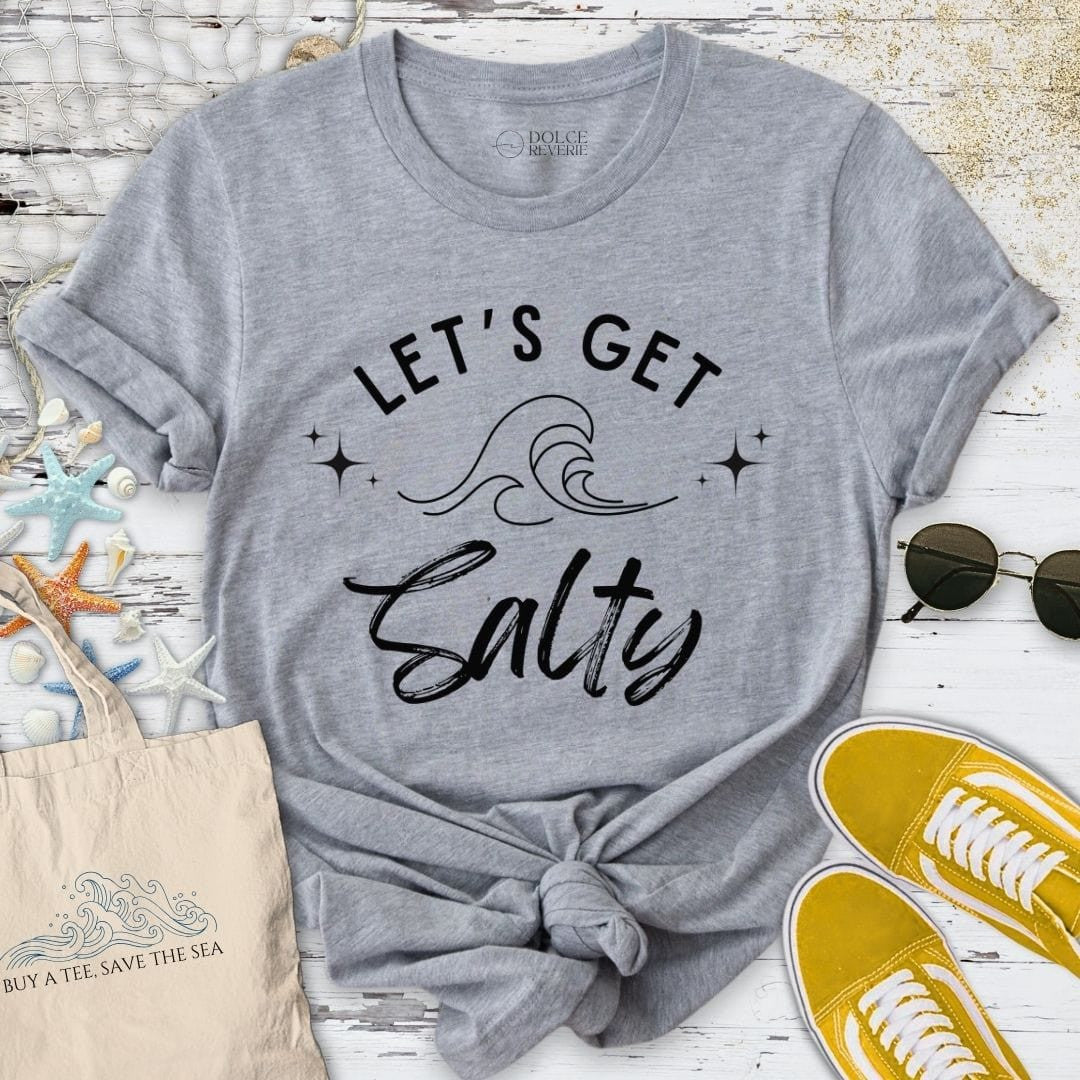 Let´s Get Salty T-Shirt - Ocean Graphic Tee - Gift for Ocean Lovers - Unisex