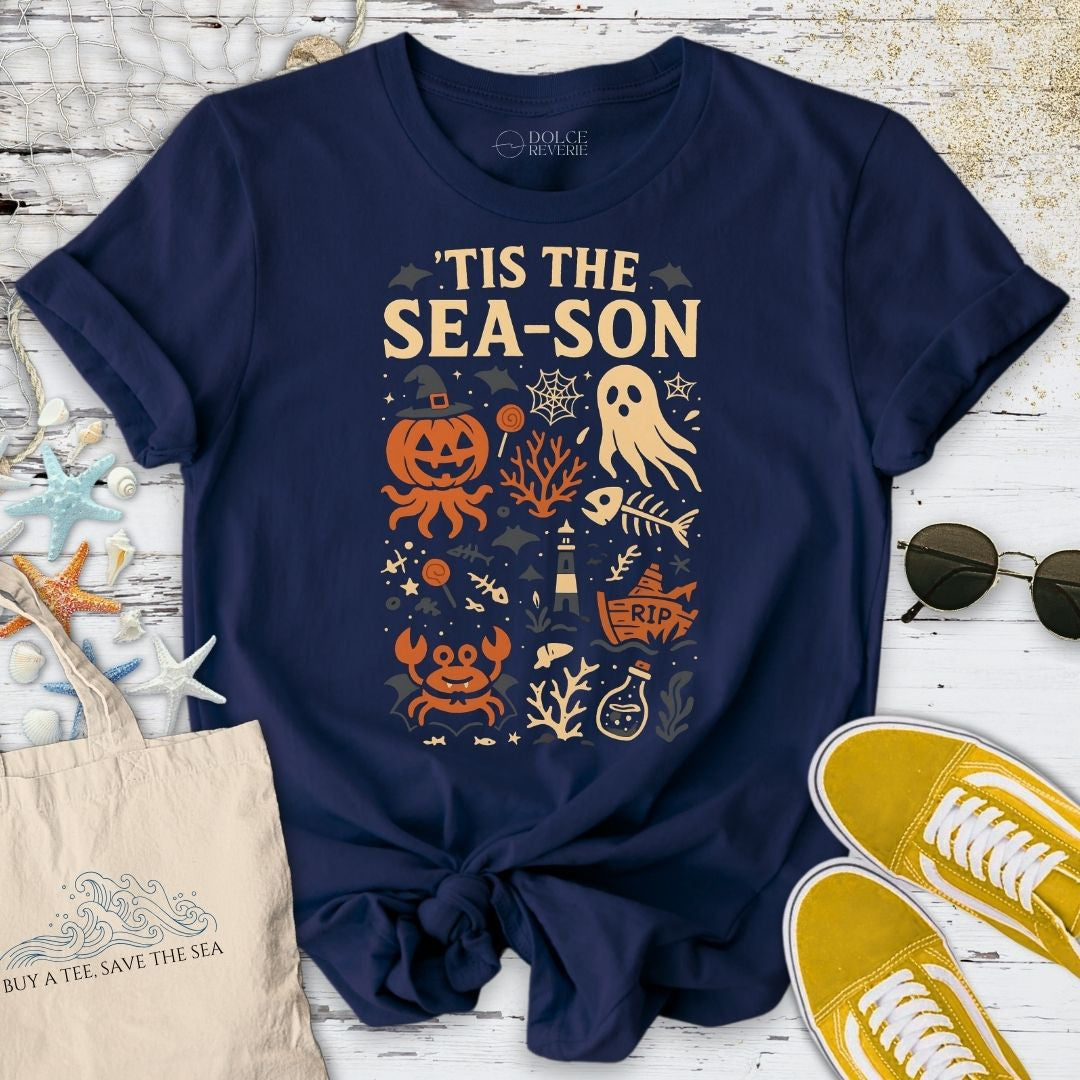Marine Halloween T-Shirt - Ocean Graphic Tee - Gift for Ocean Lovers - Unisex