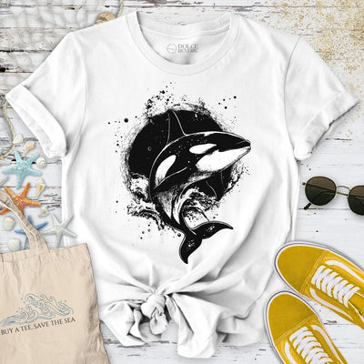 Jumping Orca T-Shirt - Ocean Graphic Tee - Gift for Ocean Lovers - Unisex