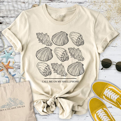 Call Me On My Shellphone T-Shirt - Ocean Graphic Tee - Gift for Ocean Lovers - Unisex