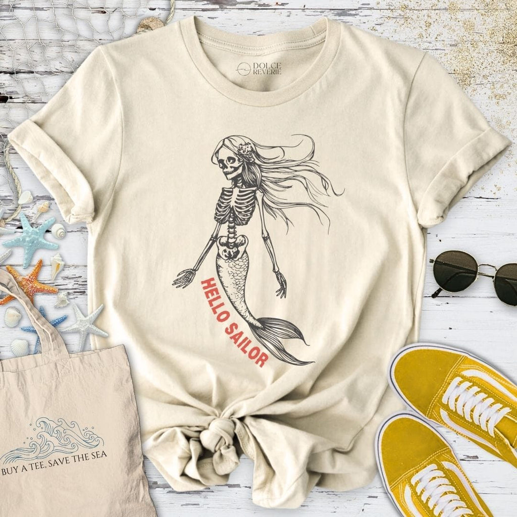 Hello Sailor T-Shirt - Ocean Graphic Tee - Gift for Ocean Lovers - Unisex