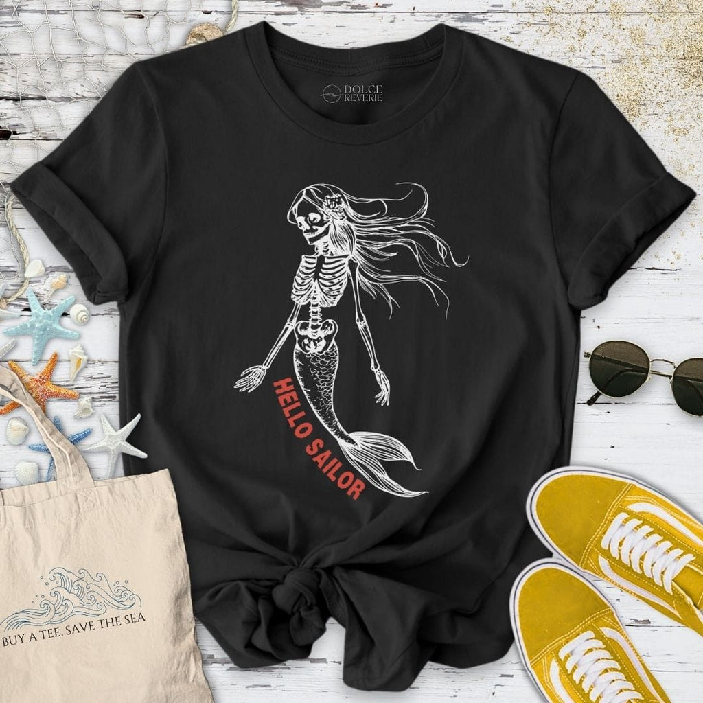 Hello Sailor T-Shirt - Ocean Graphic Tee - Gift for Ocean Lovers - Unisex