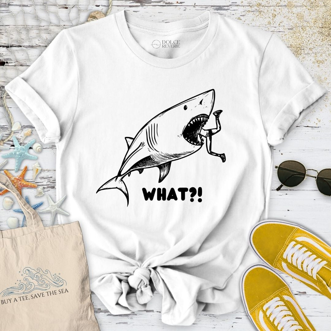What? Shark T-Shirt - Ocean Graphic Tee - Gift for Ocean Lovers - Unisex