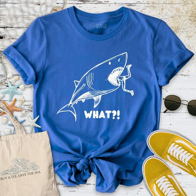 What? Shark T-Shirt - Ocean Graphic Tee - Gift for Ocean Lovers - Unisex
