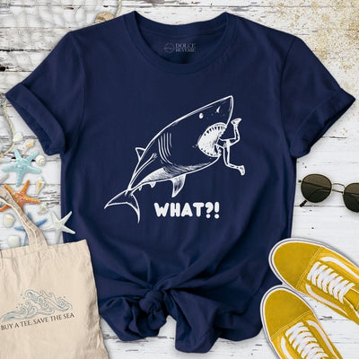 What? Shark T-Shirt - Ocean Graphic Tee - Gift for Ocean Lovers - Unisex