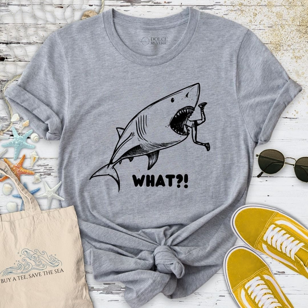 What? Shark T-Shirt - Ocean Graphic Tee - Gift for Ocean Lovers - Unisex