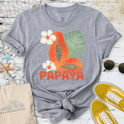 Papaya T-Shirt - Ocean Graphic Tee - Gift for Ocean Lovers - Unisex