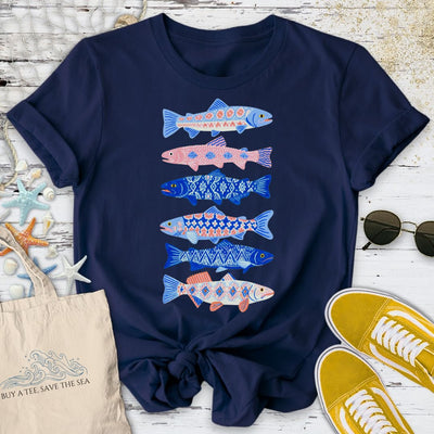Tile Fish T-Shirt - Ocean Graphic Tee - Gift for Ocean Lovers - Unisex