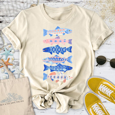 Tile Fish T-Shirt - Ocean Graphic Tee - Gift for Ocean Lovers - Unisex