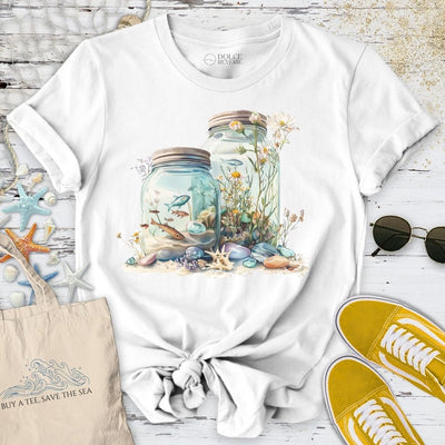 Ocean In a Jar T-Shirt - Graphic Tee - Gift for Ocean Lovers - Unisex
