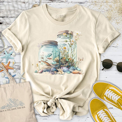 Ocean In a Jar T-Shirt - Graphic Tee - Gift for Ocean Lovers - Unisex
