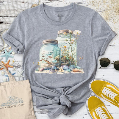 Ocean In a Jar T-Shirt - Graphic Tee - Gift for Ocean Lovers - Unisex