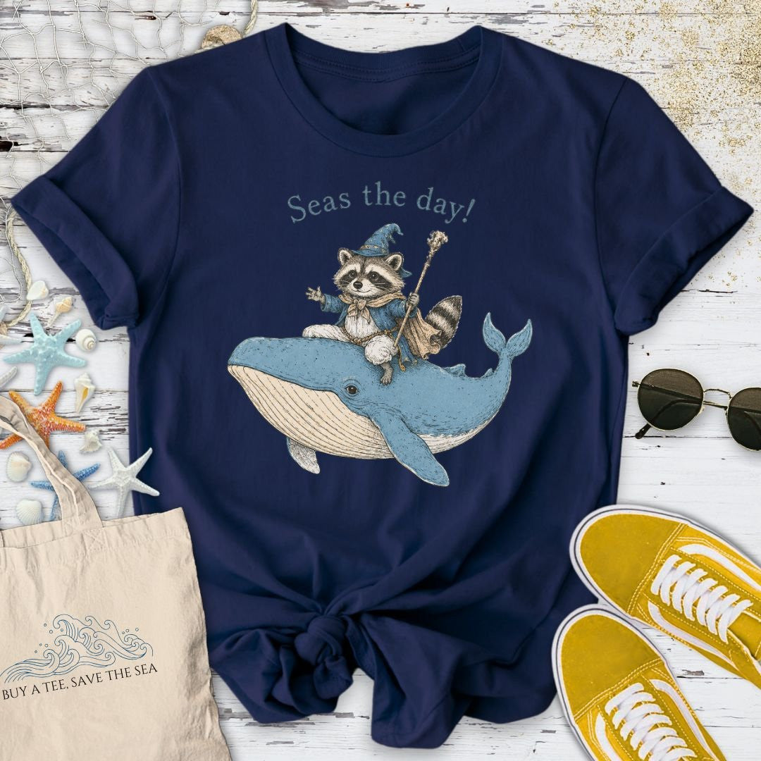 Seas The Day! T-Shirt - Ocean Graphic Tee - Gift for Ocean Lovers - Unisex