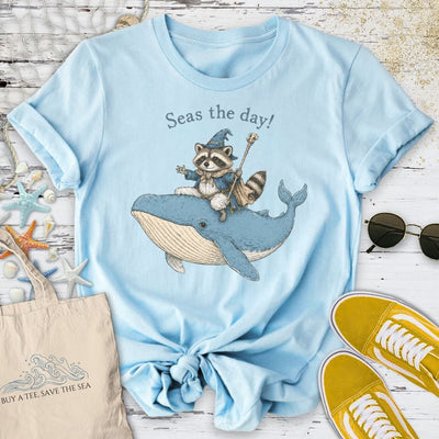 Seas The Day! T-Shirt - Ocean Graphic Tee - Gift for Ocean Lovers - Unisex