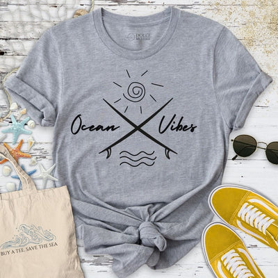 Ocean Vibes T-Shirt - Graphic Tee - Gift for Ocean Lovers - Unisex